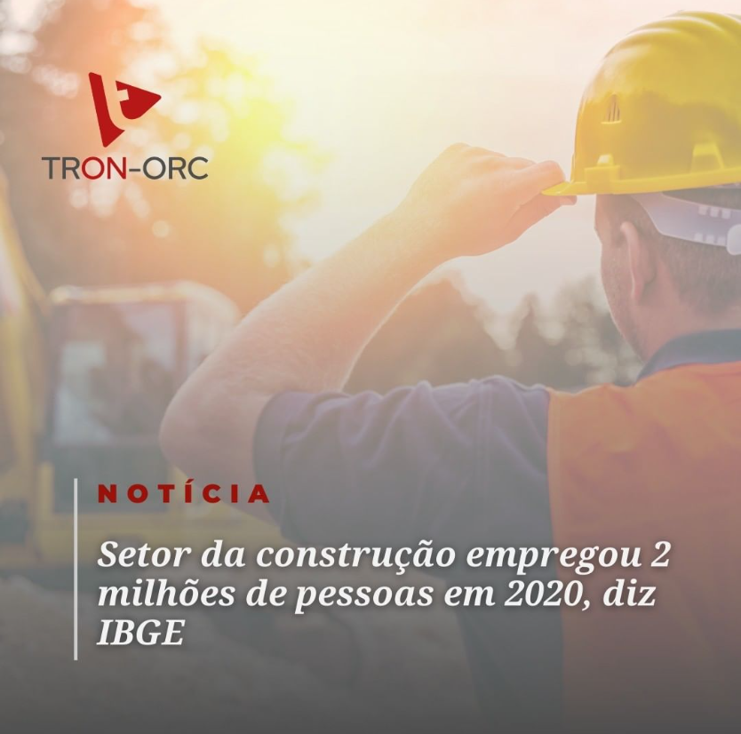Setor da construção empregou 2 milhões de pessoas em 2020, diz IBGE