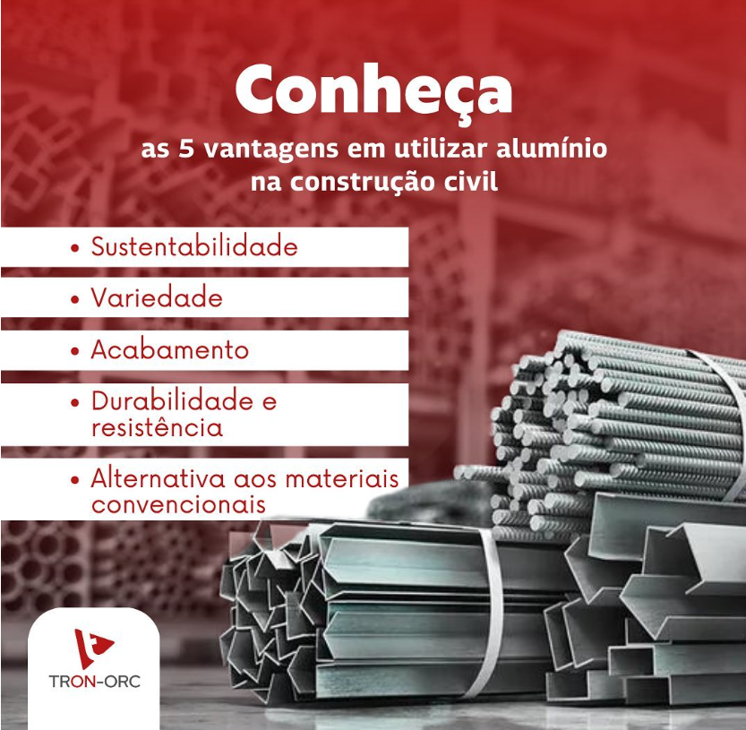 As 5 vantagens em utilizar alumínio na construção civil